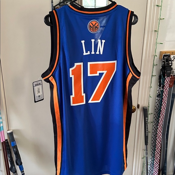 Adidas Official Authentic NBA New York Knicks Jeremy Lin Swingman Jersey Medium - Picture 2 of 7